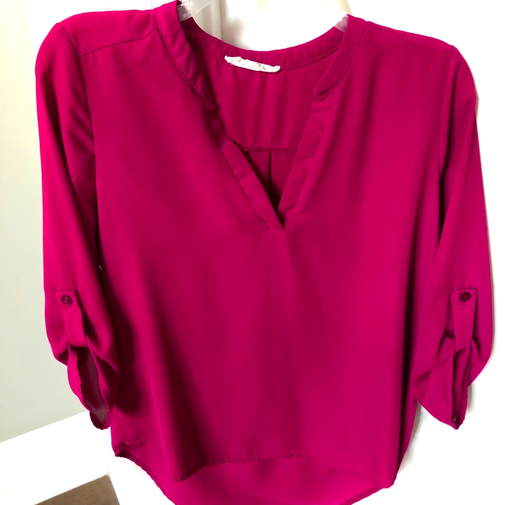 Deep pink blouse